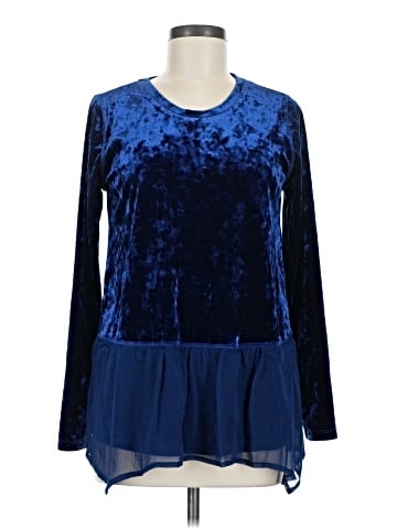 LOGO by Lori Goldstein Long Sleeve Blouse (view 1)