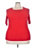 Lord & Taylor Red Short Sleeve Top Size 4X (estimated) - photo 1