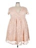 Torrid 100% Polyester Pink Cocktail Dress Size 2X Plus (2) - photo 1
