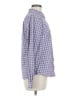L.L.Bean Checkered-gingham Purple Long Sleeve Button-Down Shirt Size M - photo 4