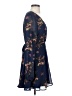 Lulus 100% Polyester Floral Blue Cocktail Dress Size S - photo 4