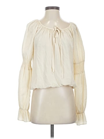 Fifteen Twenty Long Sleeve Silk Top (view 1)
