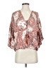 Lovestitch 100% Rayon Orange 3/4 Sleeve Blouse Size S - photo 1