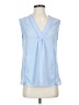 Halogen 100% Polyester Blue Sleeveless Blouse Size S - photo 1