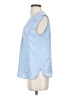 Halogen 100% Polyester Blue Sleeveless Blouse Size S - photo 5