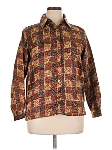 Salon Studio by Haband Long Sleeve Blouse (view 1)