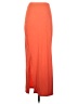 Real Essentials Solid Orange Casual Skirt Size S - photo 2