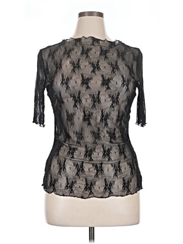 Blue Velvet 3/4 Sleeve Blouse (view 1)