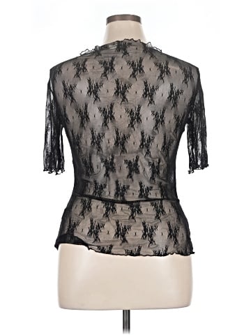 Blue Velvet 3/4 Sleeve Blouse (view 2)