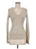 Vince. Metallic Silver Pullover Sweater Size M - photo 1