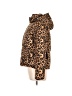 Ci Sono 100% Polyester Animal Print Brown Jacket Size L - photo 5