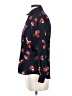 Liz Claiborne 100% Polyester Floral Blue Long Sleeve Blouse Size P (petite) - photo 5