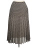 Max Studio 100% Polyester Chevron-herringbone Silver Casual Skirt Size XL - photo 2