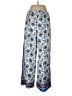Ann Taylor LOFT 100% Polyester Paisley Blue Casual Pants Size L - photo 2