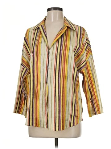 Akris Punto 3/4 Sleeve Button-Down Shirt (view 1)