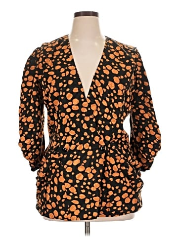 Assorted Brands Long Sleeve Silk Top (view 1)