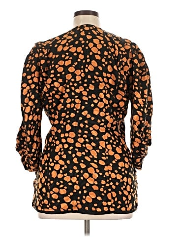 Assorted Brands Long Sleeve Silk Top (view 2)