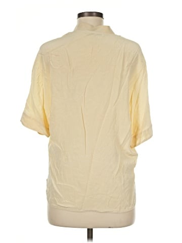 Sandro Short Sleeve Silk Top (view 2)