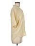 Sandro 100% Silk Yellow Short Sleeve Silk Top Size M (estimated) - photo 4