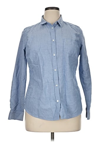 American Eagle Outfitters Long Sleeve Button-Down Shirt (view 1)