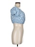 Reformation Blue Short Sleeve Top Size 8 - photo 4