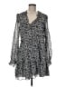 Veronica Beard 100% Silk Print Gray Casual Dress Size 8 - photo 1