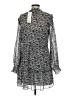 Veronica Beard 100% Silk Print Gray Casual Dress Size 8 - photo 2