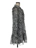 Veronica Beard 100% Silk Print Gray Casual Dress Size 8 - photo 4
