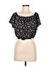 ABound Black Short Sleeve Top Size M - photo 1