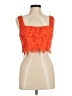Milly 100% Polyester Orange Sleeveless Blouse Size M - photo 1