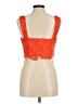 Milly 100% Polyester Orange Sleeveless Blouse Size M - photo 2