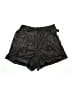 RACHEL Rachel Roy 100% Polyester Metallic Black Shorts Size 12 - photo 1