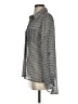 Katherine Barclay 100% Polyester Houndstooth Silver Long Sleeve Blouse Size S - photo 5