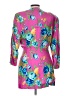 Adrienne Vittadini 100% Silk Tropical Pink Silk Blazer Size 10 - photo 2