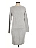 Sisters Solid Gray Casual Dress Size M - photo 1