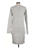 Sisters Solid Gray Casual Dress Size M - photo 2