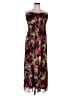 Studio Y 100% Polyester Paisley Burgundy Casual Dress Size XL - photo 1