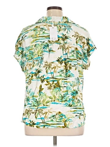 Rose + Olive Short Sleeve Blouse (view 2)