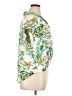 Rose + Olive 100% Rayon Tropical Green Short Sleeve Blouse Size XL - photo 4