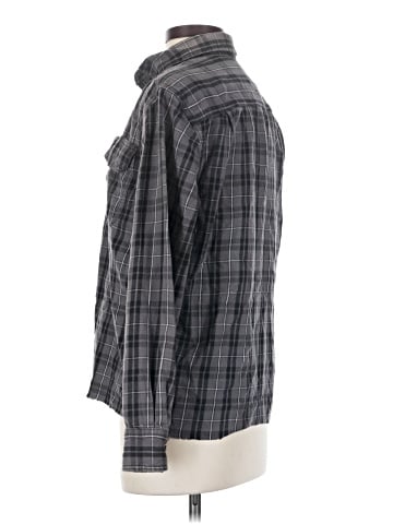 Faded Glory Long Sleeve Button-Down Shirt (view 2)