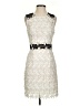 Aqua 100% Polyester Ivory Cocktail Dress Size S - photo 1