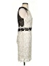 Aqua 100% Polyester Ivory Cocktail Dress Size S - photo 4