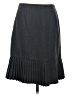 Etcetera Solid Gray Wool Skirt Size 2 - photo 2