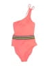 Assorted Brands Color Block Pink One Piece Swimsuit Size M - photo 1