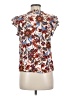 1.State 100% Rayon Brown Short Sleeve Blouse Size M - photo 2