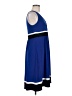 Chaps Color Block Blue Casual Dress Size M - photo 4