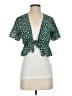 Lush Green Short Sleeve Blouse Size S - photo 1