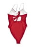 Unbranded Solid Red One Piece Swimsuit Size M - photo 2