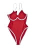 Unbranded Solid Red One Piece Swimsuit Size M - photo 1
