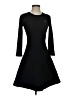 Armani Exchange Solid Black Casual Dress Size S - photo 1